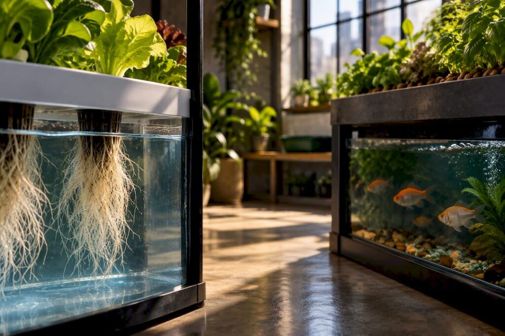 Aquaponics vs Hydroponics for Home Growers: 90% Water Savings