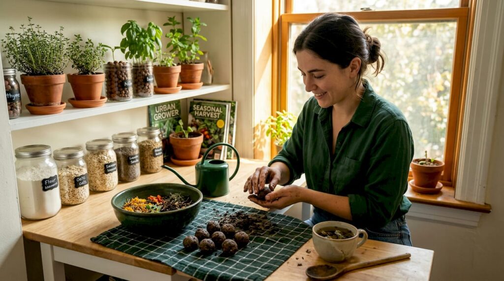 Growing Balls: Seed Balls and LECA for Small Spaces