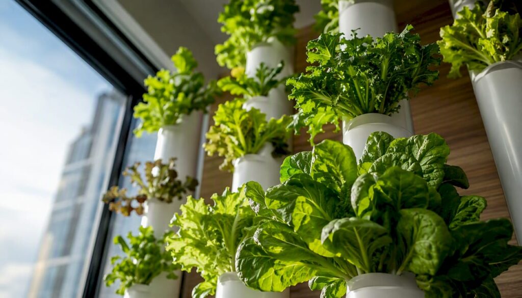 Harvest Greens Every 3–4 Weeks from a Home Vertical Hydroponic Tower